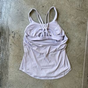 Lululemon lavender strappy top with cowl back | sz 6